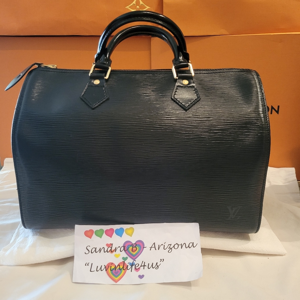 Louis Vuitton Black Satchel Bag